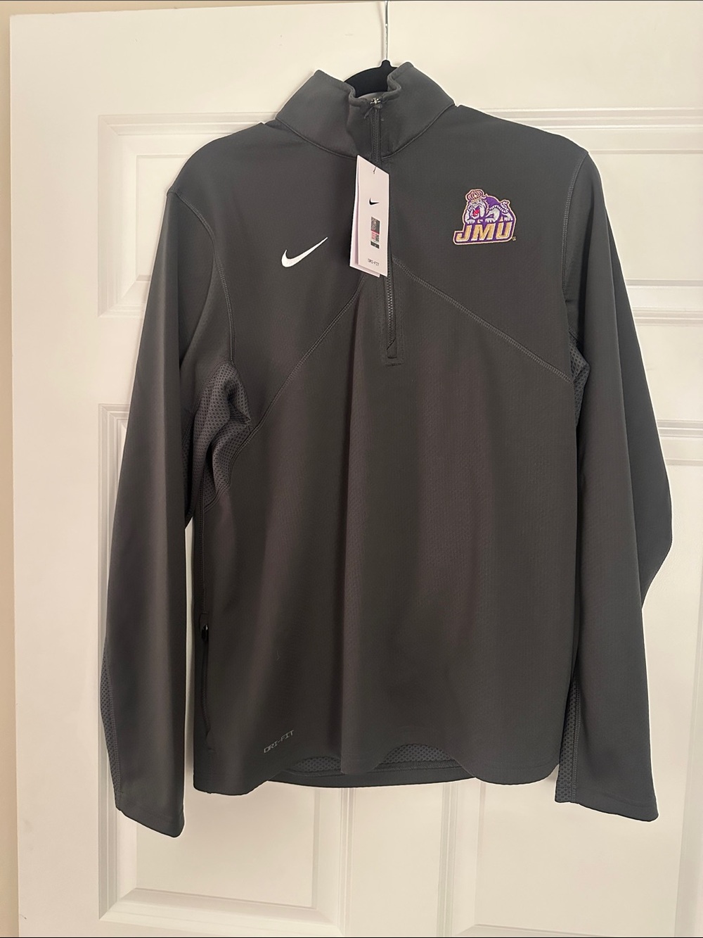 Nike Dark Gray JMU Dri-FIT Half-Zip Pullover
